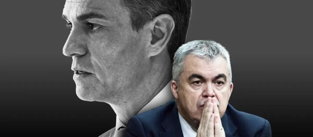 Pedro Sánchez y Santos Cerdán en un contexto de corrupción política