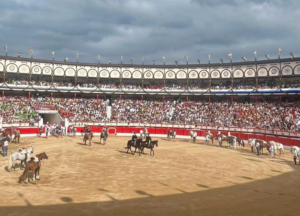 Plaza de toros de Cuatro Caminos durante la Feria del Norte en Santander