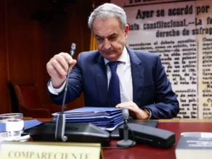 José Luis Rodríguez Zapatero en una comparecencia sobre el rescate de Plus Ultra