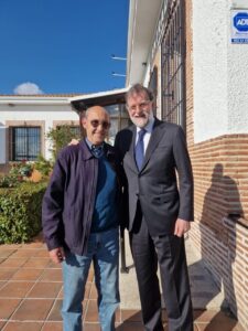 Jesús García de Mingo junto a Mariano Rajoy.