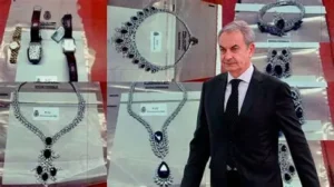 Joyería Ansorena y expresidente Zapatero durante la tasación de joyas