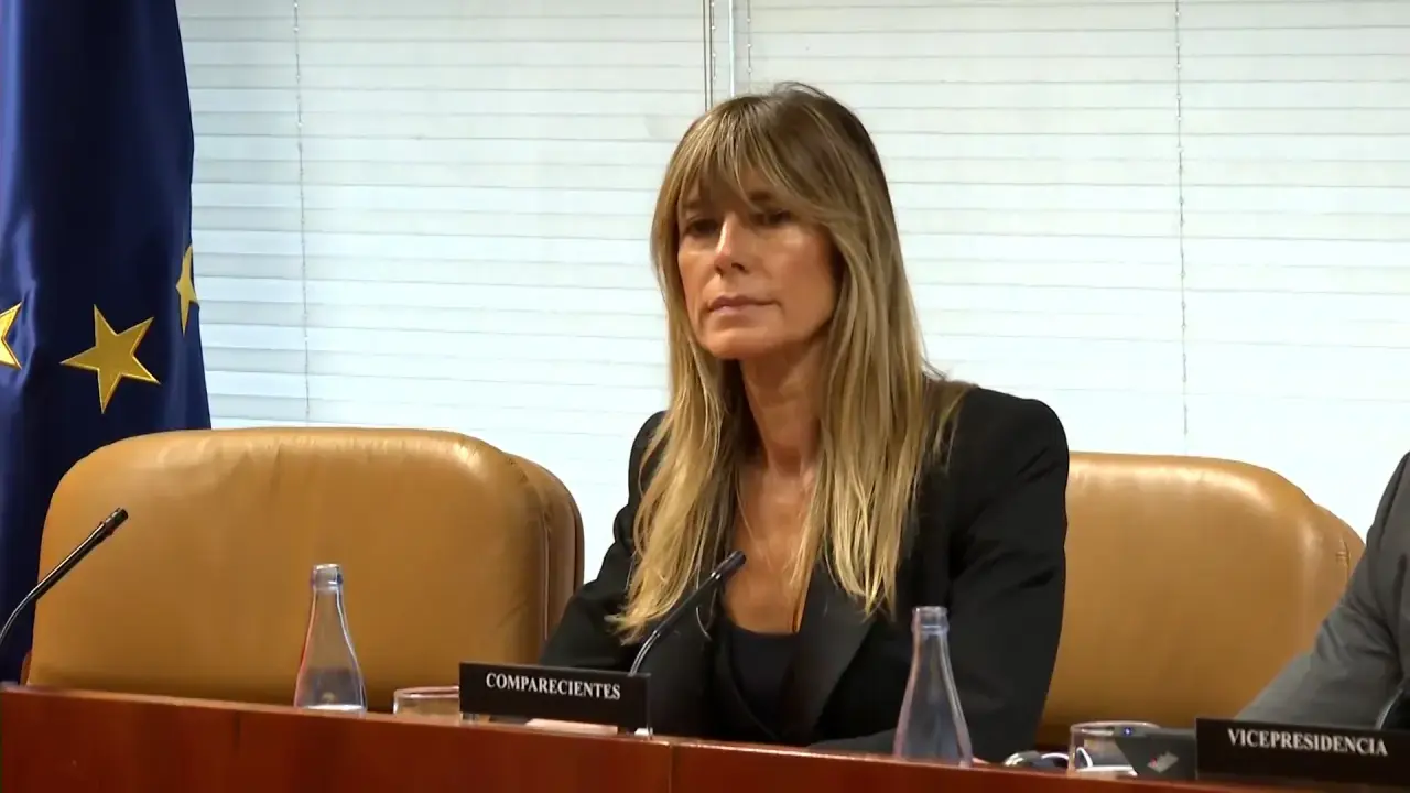 Begoña Gómez durante una declaración en un evento oficial