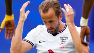 Harry Kane durante el empate de Inglaterra con Ghana.