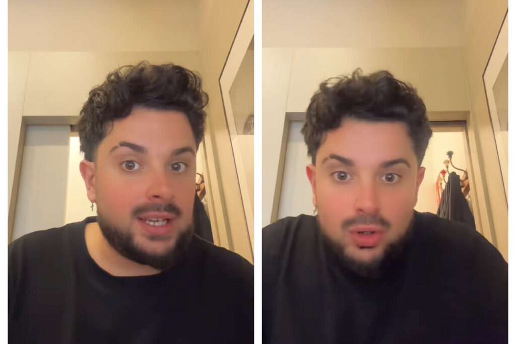 Hombre hablando sobre críticas de huéspedes en un video