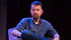 Pablo Iglesias durante una entrevista sobre la moción de censura